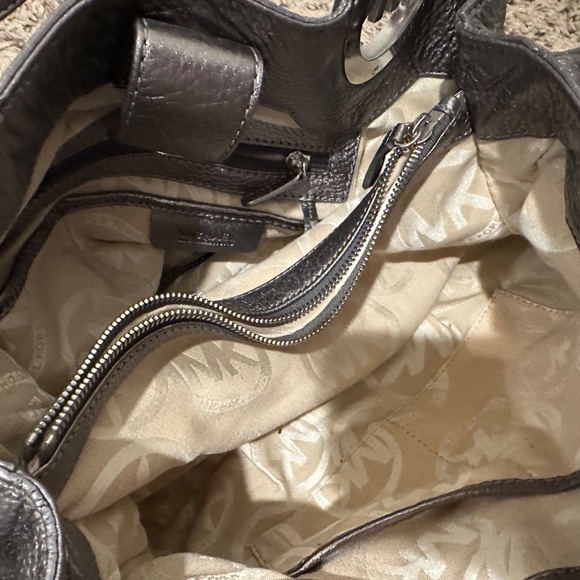 Metallic Michael Kors Tote - Picture 2 of 2